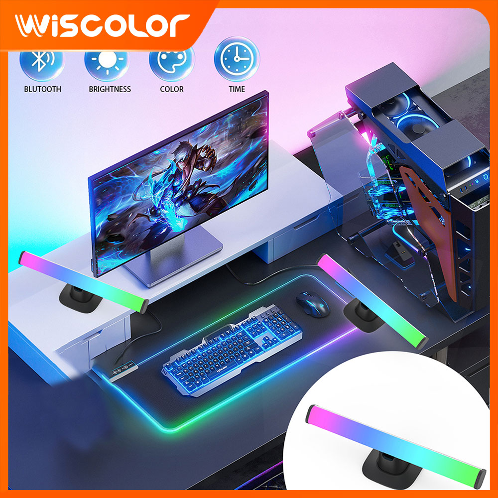 Desk Setup With Tv - Barra de luzes LED RGB com