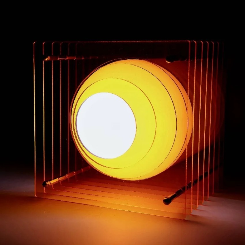 Desk Setup Lamp - Diy acrílico mil camadas lâmpada lua
