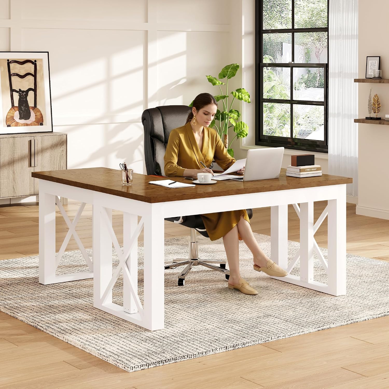Setup Desk Monitor - Mesa de Trabalho em L com