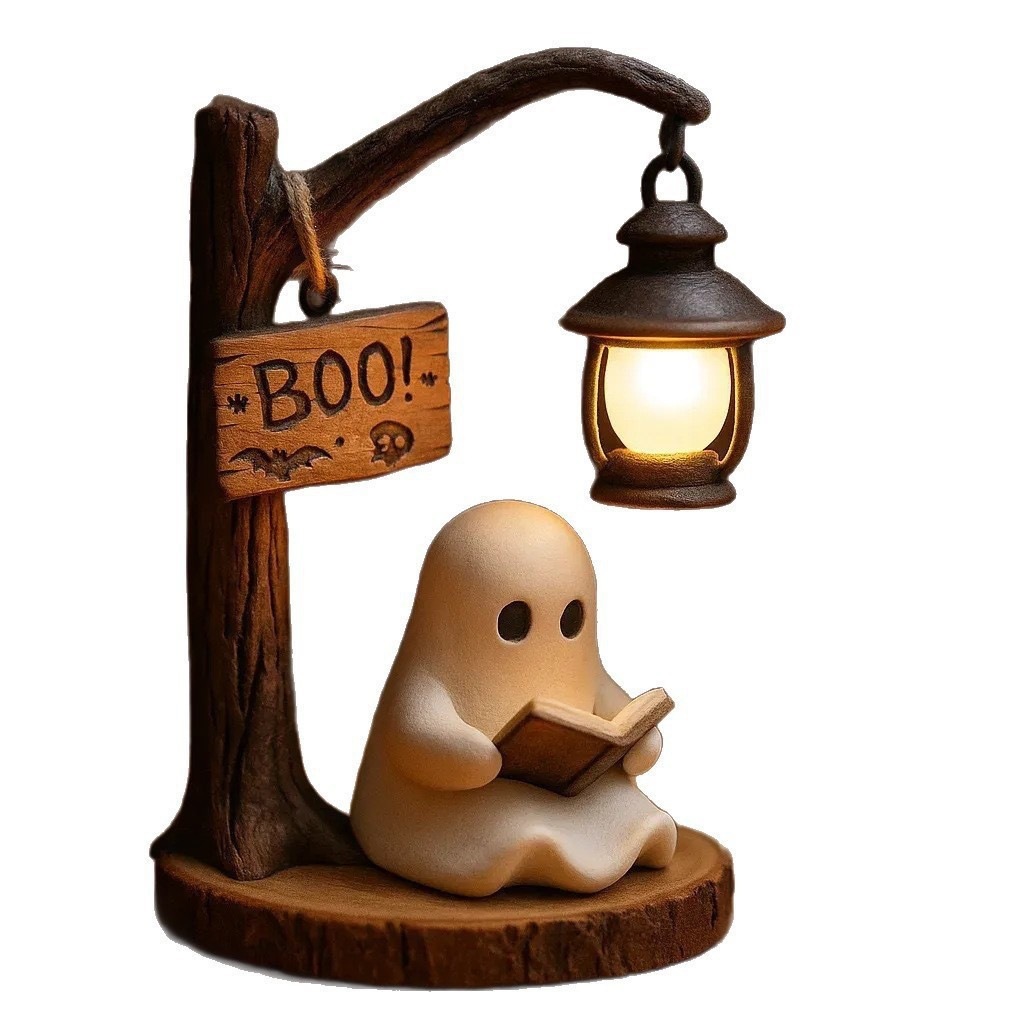 Desk Setup Lamp - Lanterna Fantasma para Leitura 4.3x3.14x6.3 Polegadas,