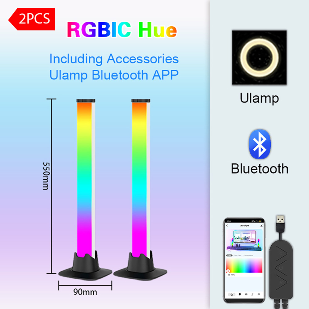 Barra de luzes LED RGB com con - Desk Setup With Tv avaliação e preço