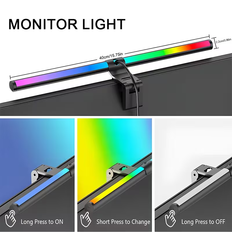 Barra de Luz RGB para Monitor, - Setup Desk Monitor avaliação e preço