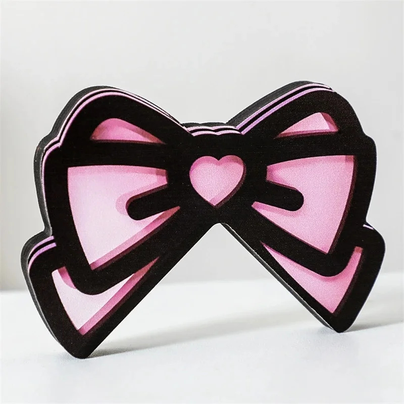 Kawaii rosa acrílico arco moni - Setup Desk Monitor avaliação e preço