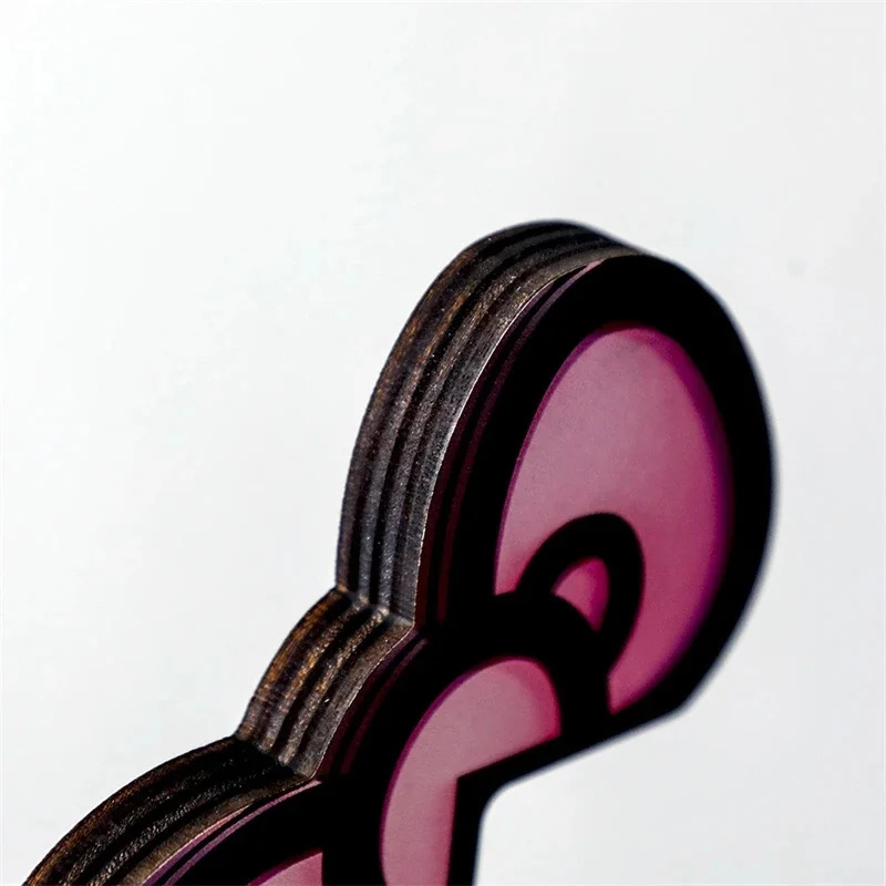 Kawaii rosa acrílico arco moni - Setup Desk Monitor avaliação e preço