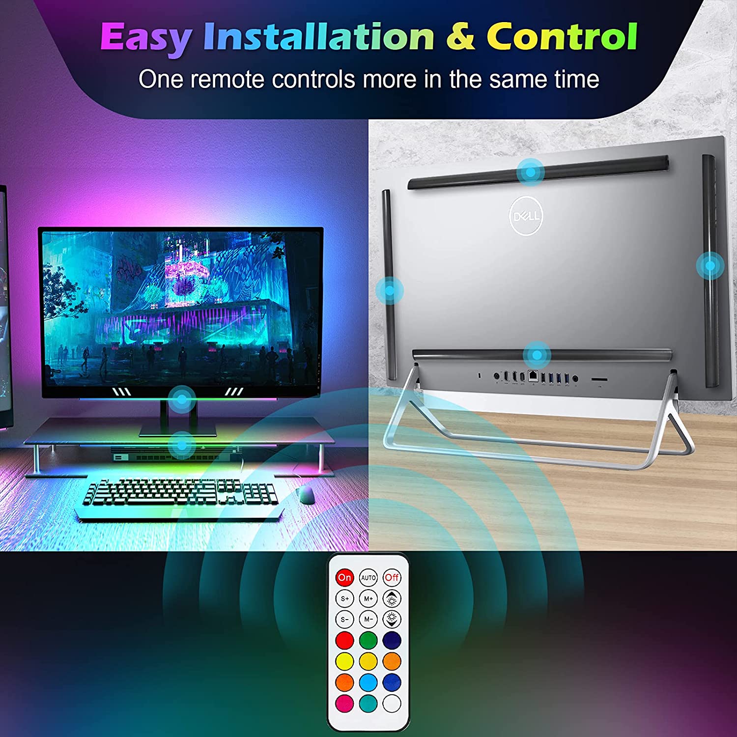 Sob a barra de luz do monitor  - Setup Desk Monitor avaliação e preço